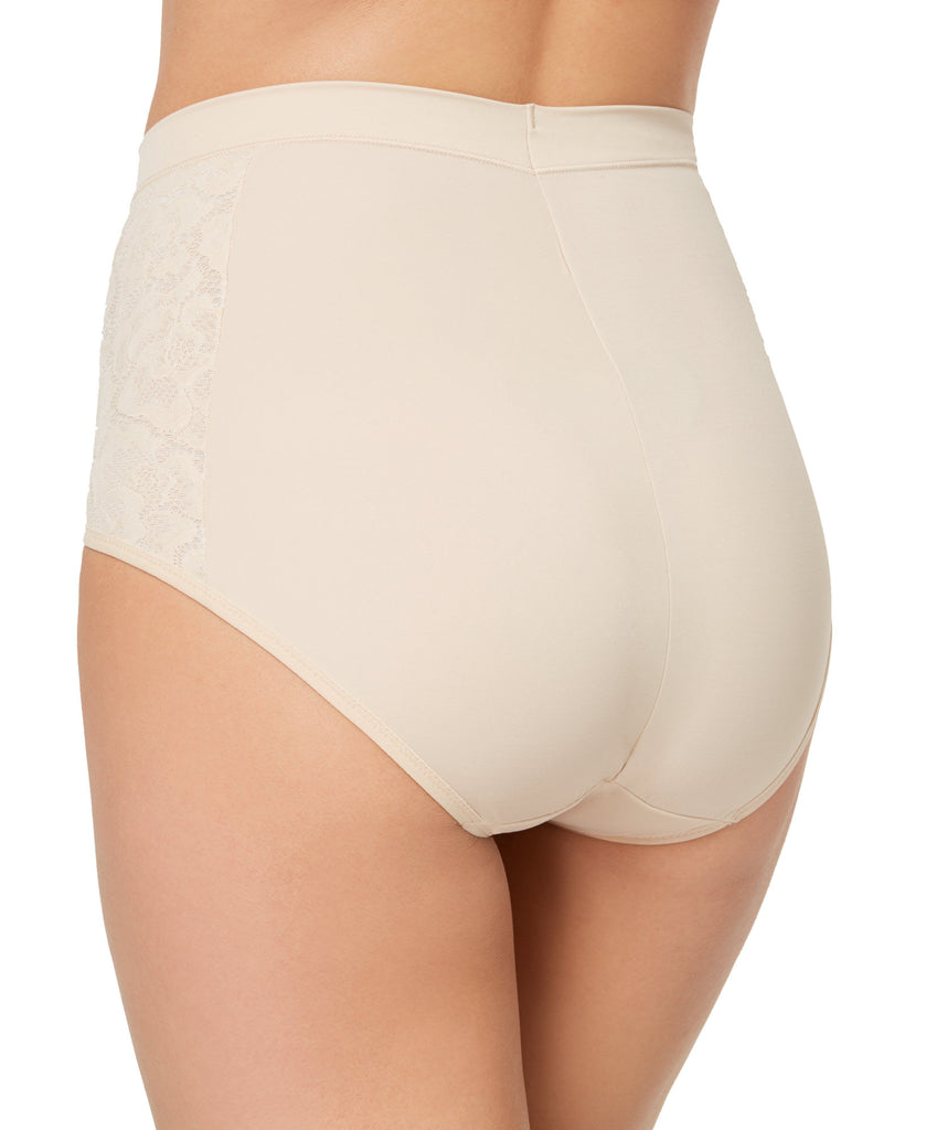 Maidenform Women Plus Firm Foundations Firm Control High Waist Lace Panel Brief DM1028