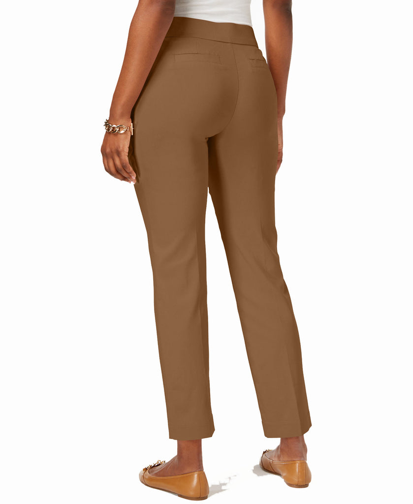 JM Collection Women Pull On Tummy Control Slim Leg Pants