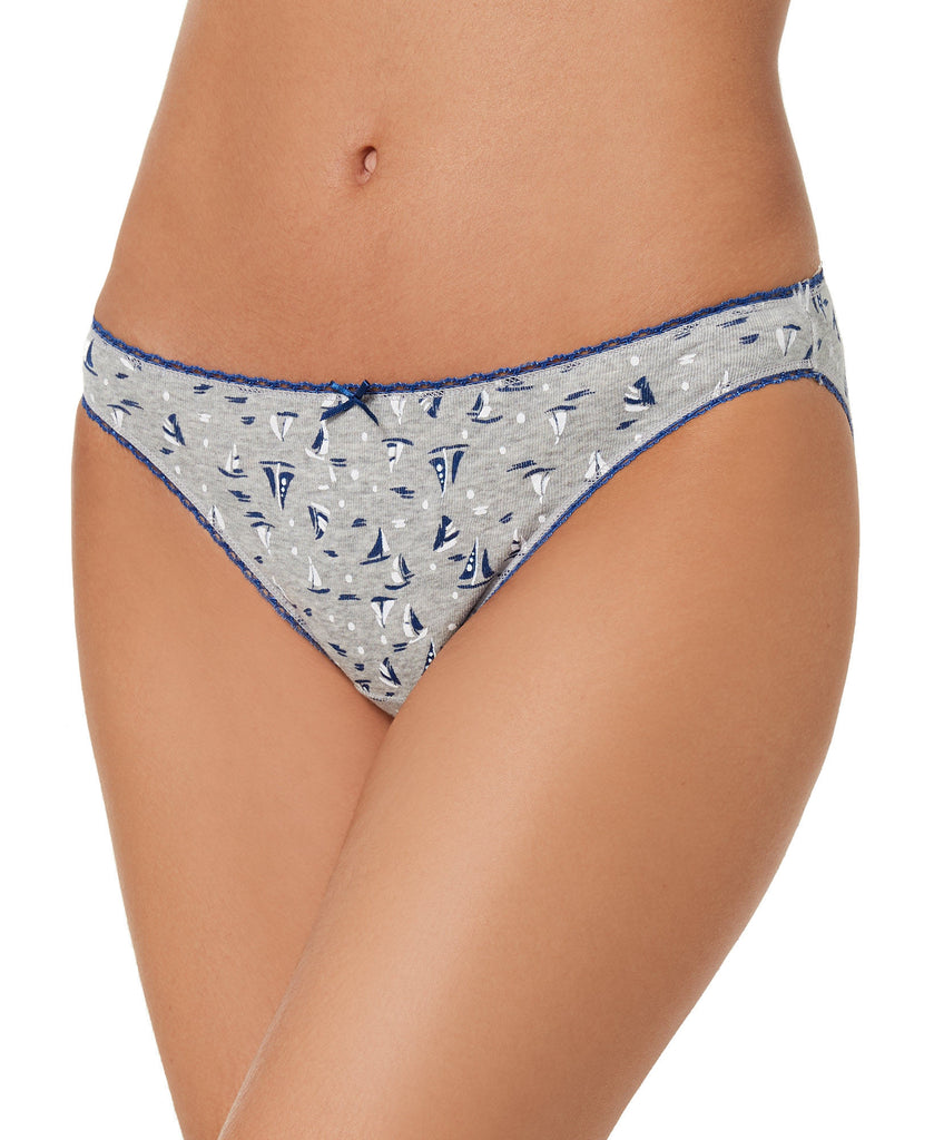 Charter Club Women Pretty Cotton Bikini Underwear Sailboats