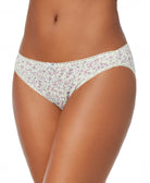 Charter Club Women Pretty Cotton Bikini Underwear Small Floral