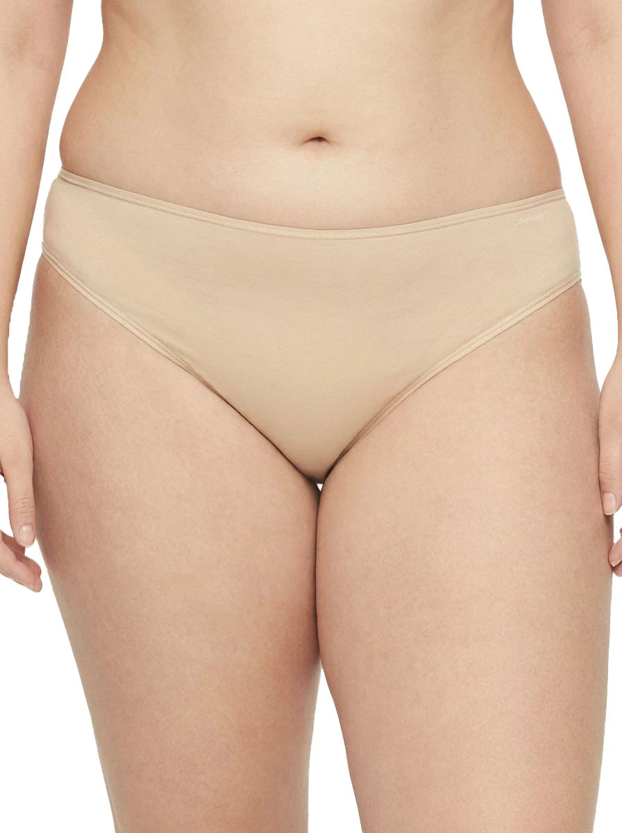 Beige underwear on a white background
