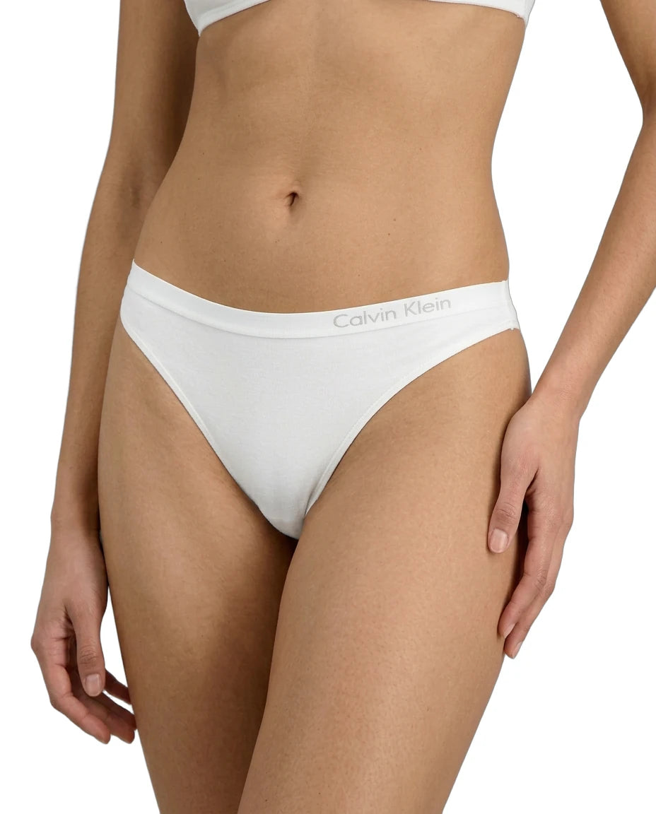 White Calvin Klein underwear on a white background