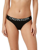 Black Calvin Klein underwear on a white background