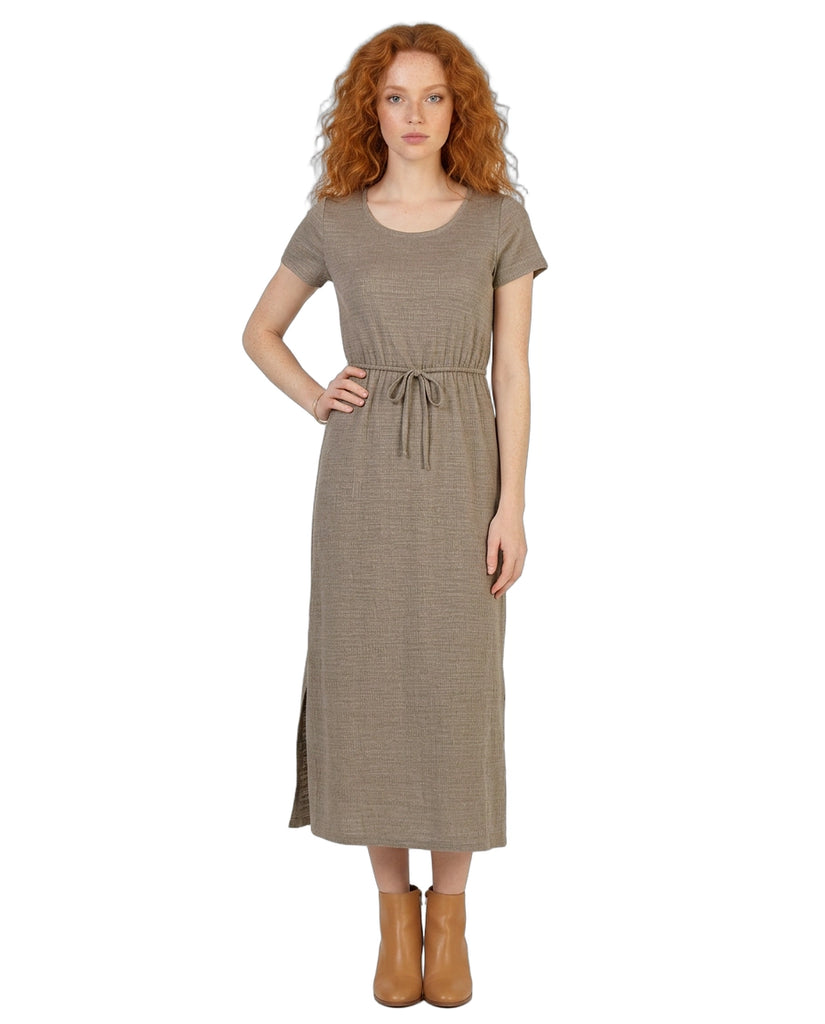 Women's Textured Tie Waist Maxi Dress Online Warehouse Sale Women's Textured Tie Waist Maxi Dress Online Warehouse Sale