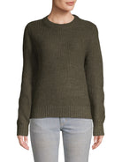 Sanctuary Women Open Back Sweater Green