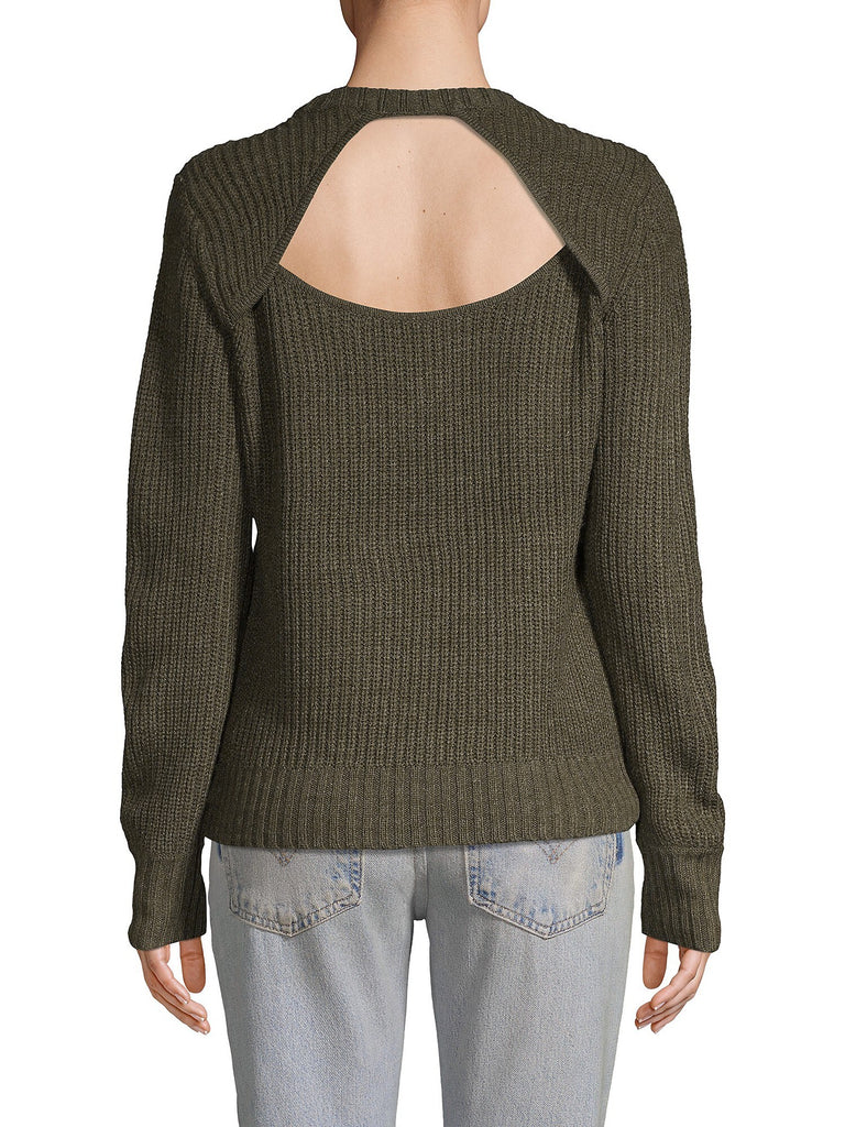 Sanctuary Women Open Back Sweater