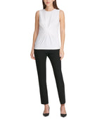 DKNY Women Center Pleat Top