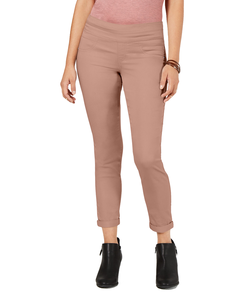 Style & Co Rolled Hem Skinny Pants Rose Dust