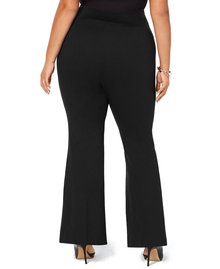 INC International Concepts Women Plus Ponté Knit Slit Front Pants