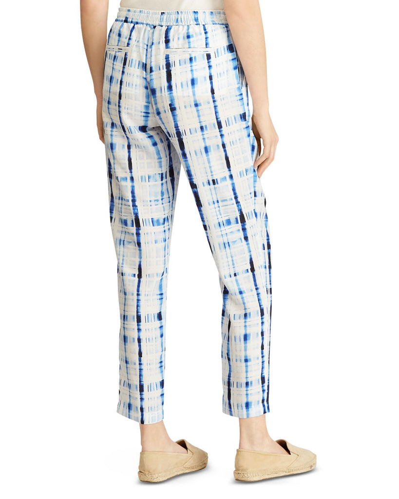 LAUREN Ralph Lauren Women Tie Dye Plaid Pants