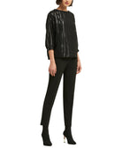 DKNY Women Liquid Metallic Print Top
