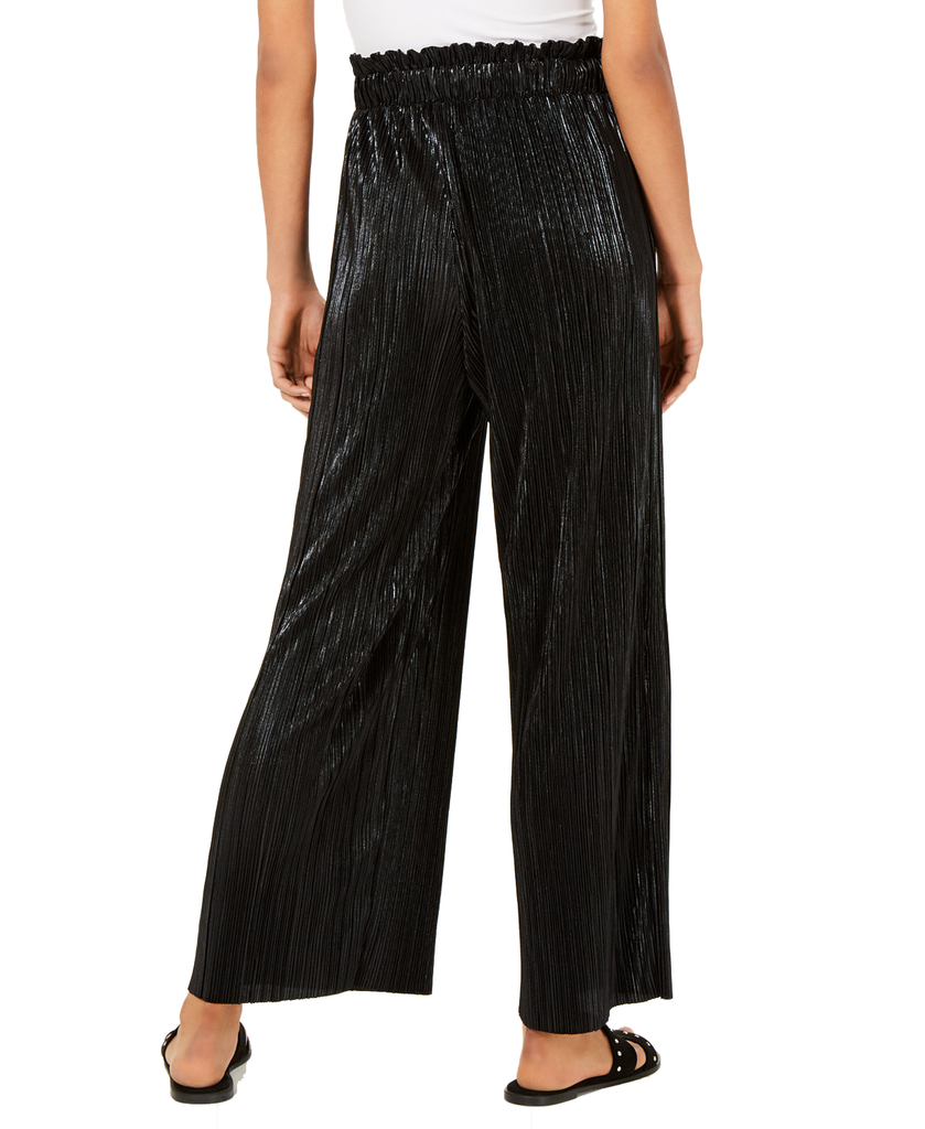 Be Bop Women Pleated Metallic Pants