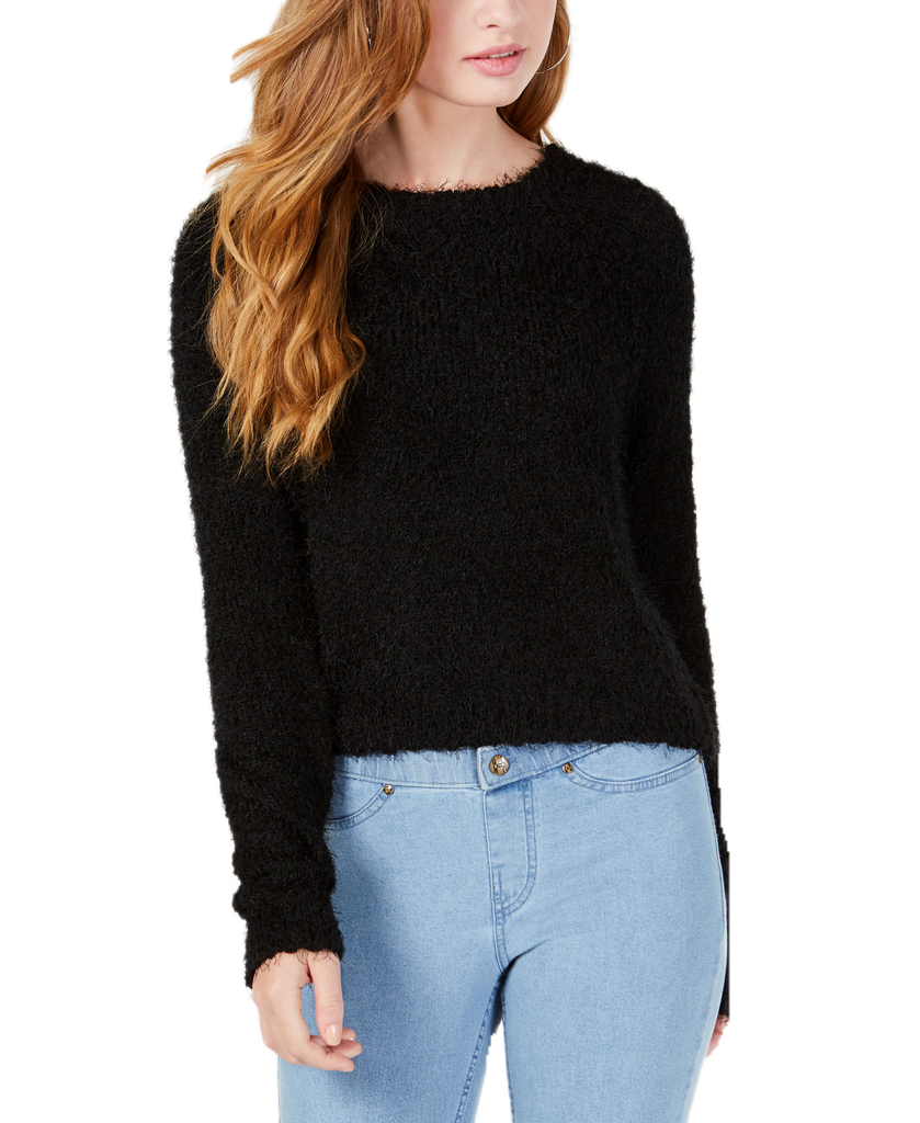 Freshman Fuzzy Pullover Sweater Mineral Black