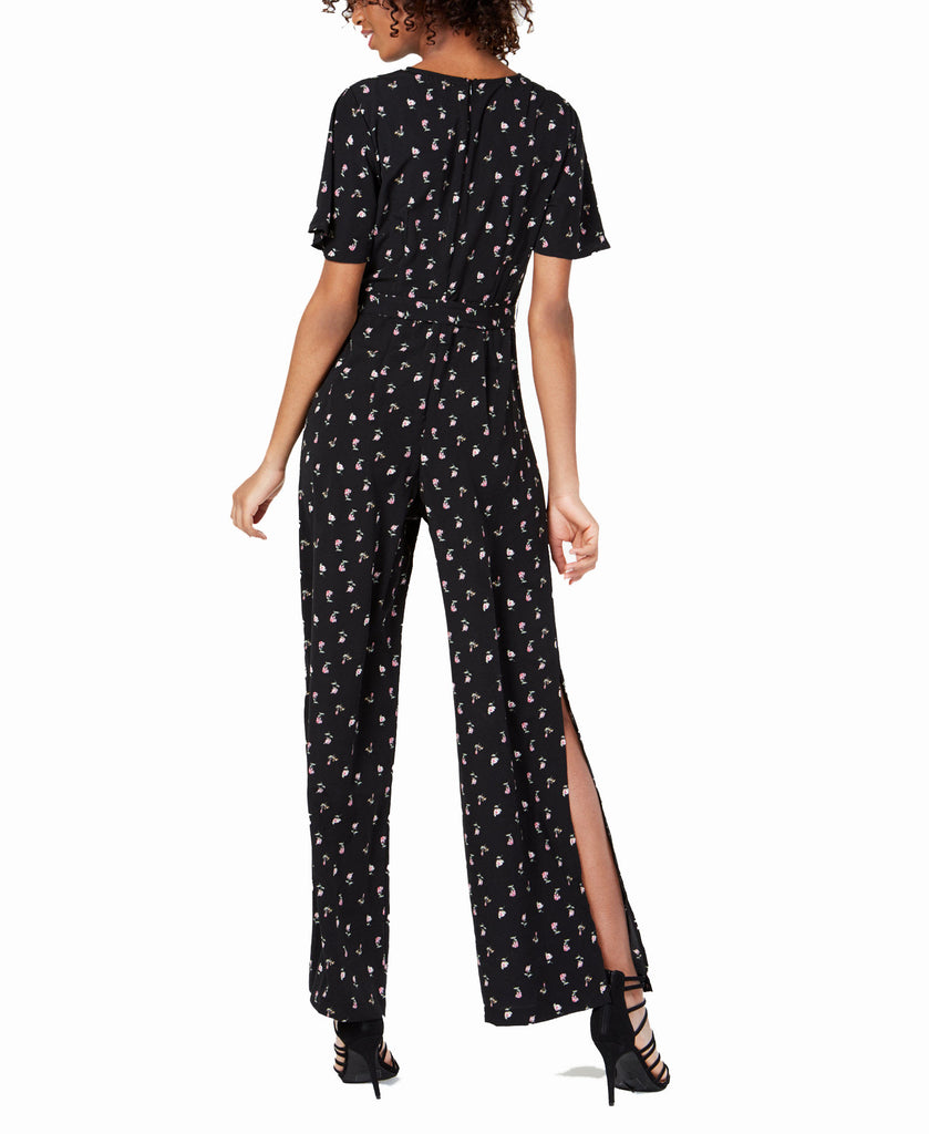 Material Girl Juniors Printed Wrap Jumpsuit