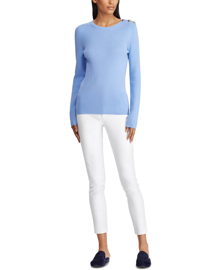 Lauren Ralph Lauren Women Button Shoulder Sweater