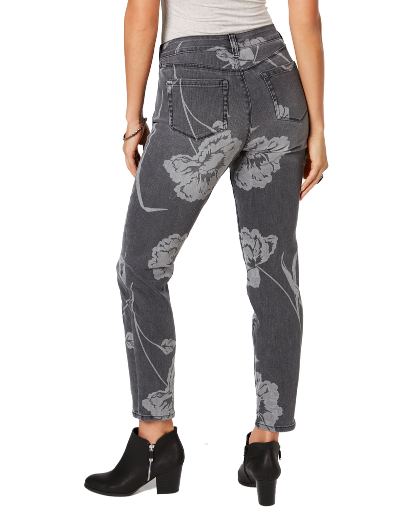 Style & Co Women Printed Curvy Skinny Jeans