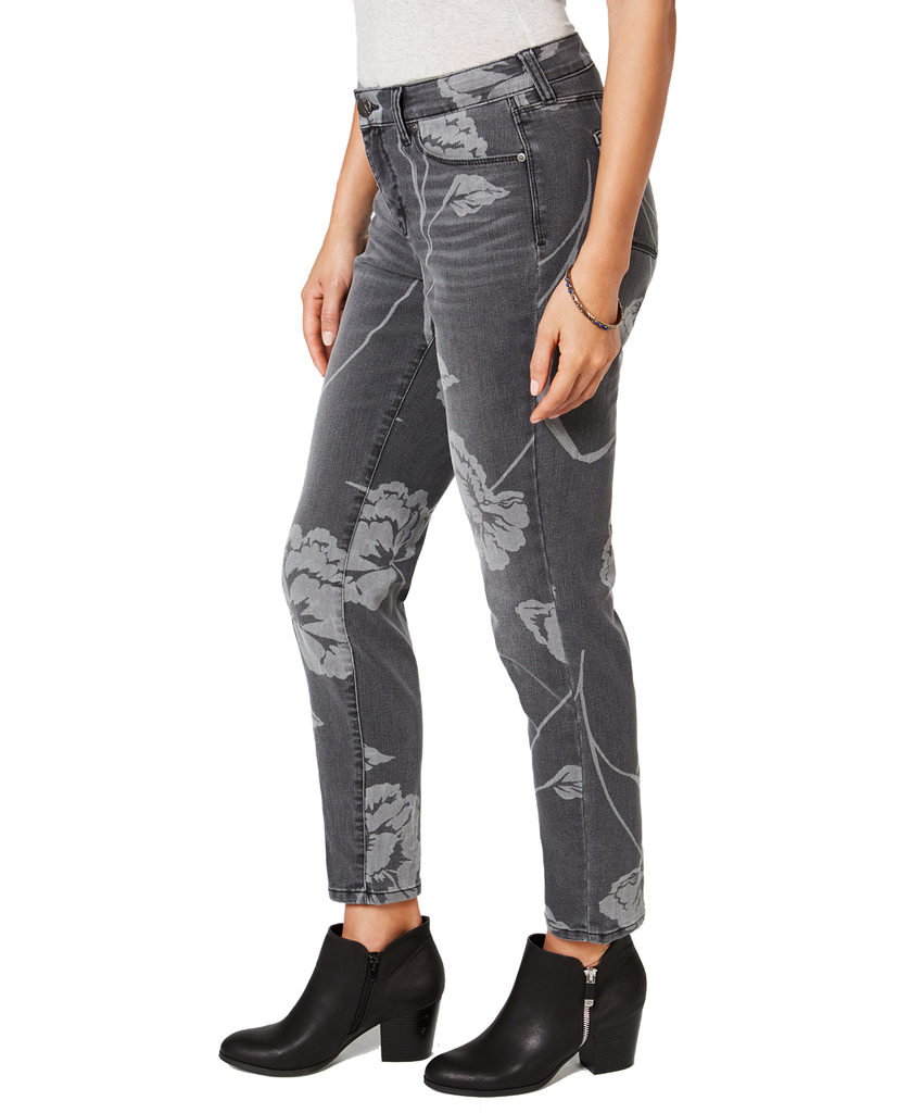 Style & Co Women Printed Curvy Skinny Jeans