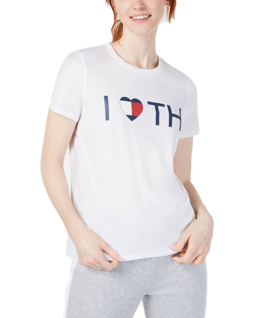 Tommy Hilfiger Women Graphic Print T Shirt White