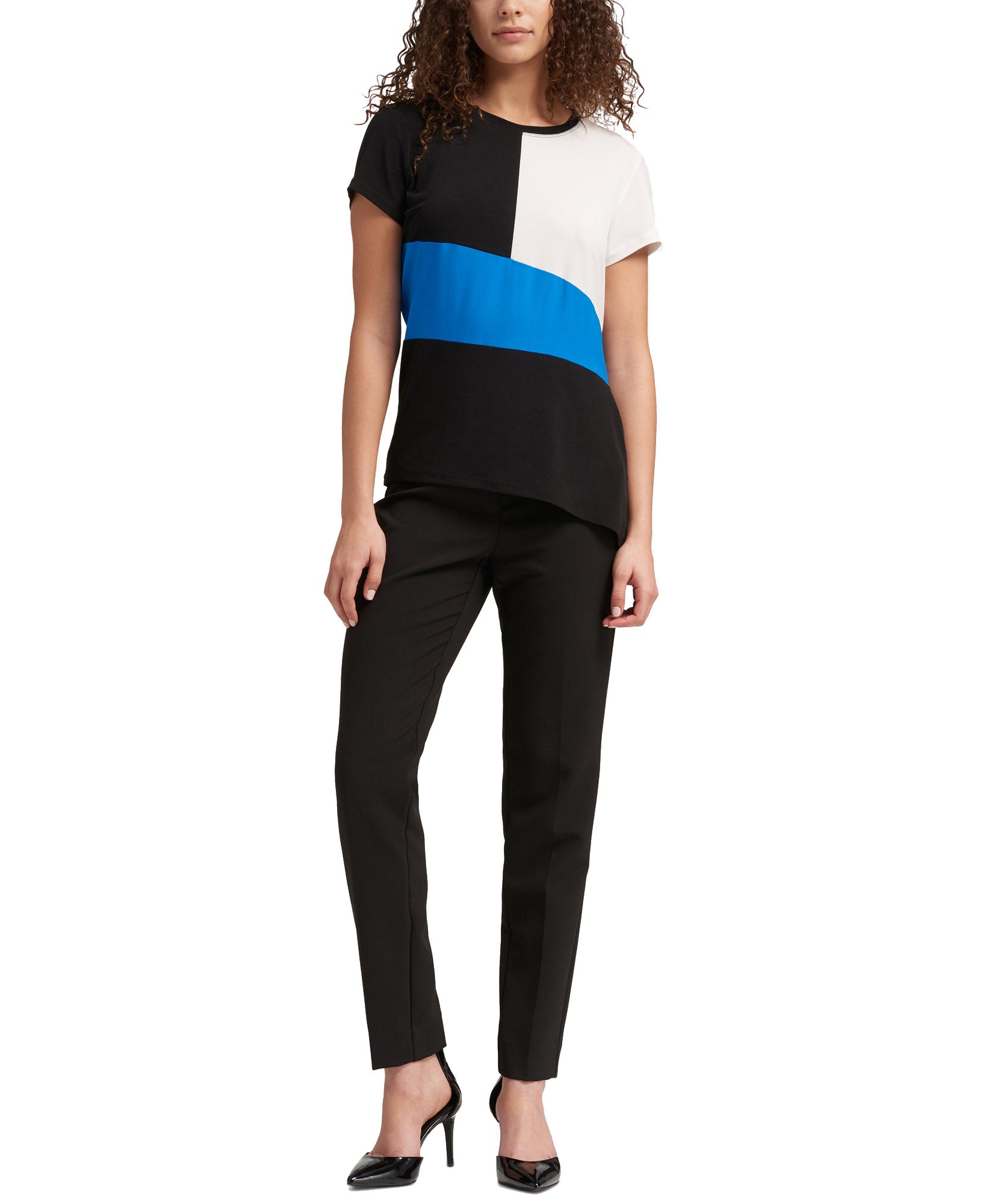 DKNY Women Colorblocked T Shirt