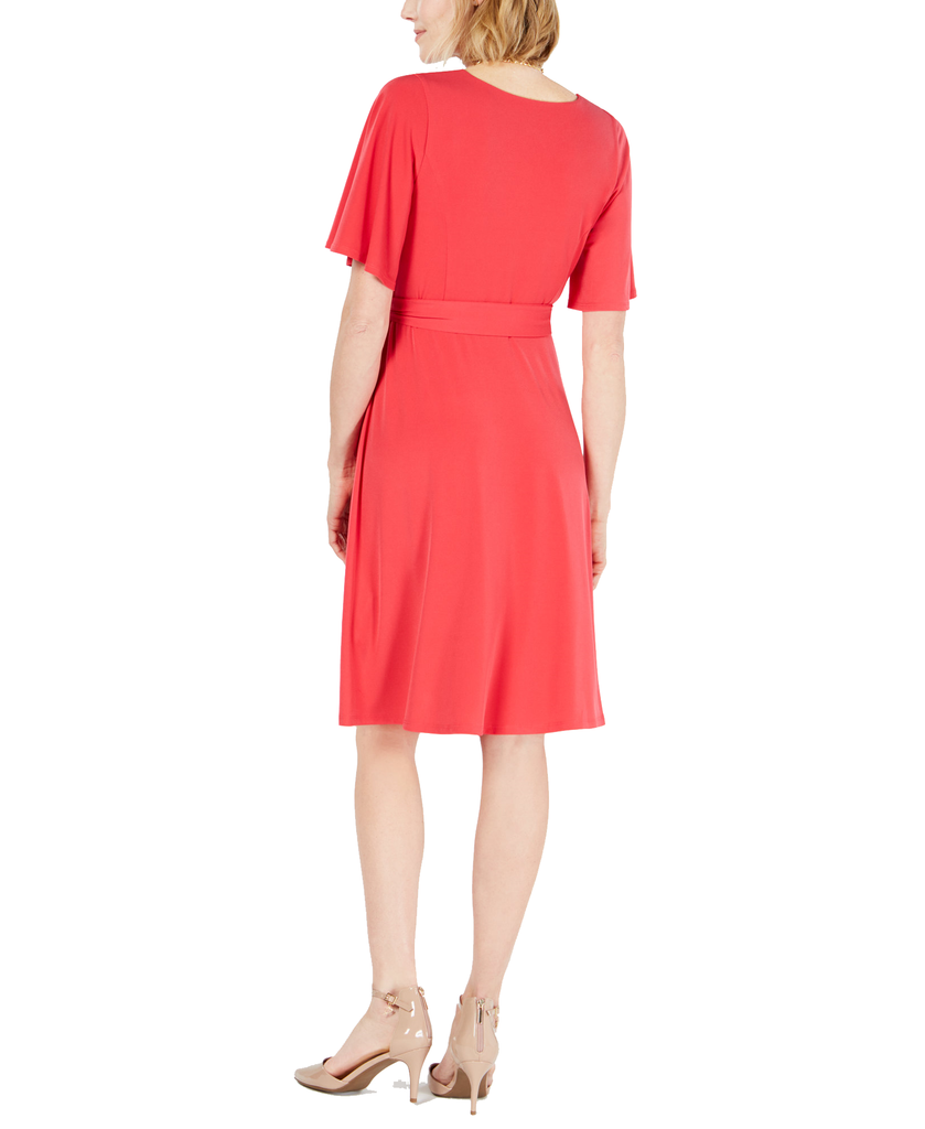 Charter Club Petite Belted A Line Dress