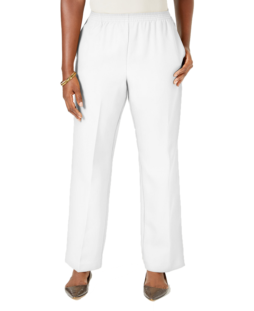 Karen Scott Women Pull On Pants Bright White