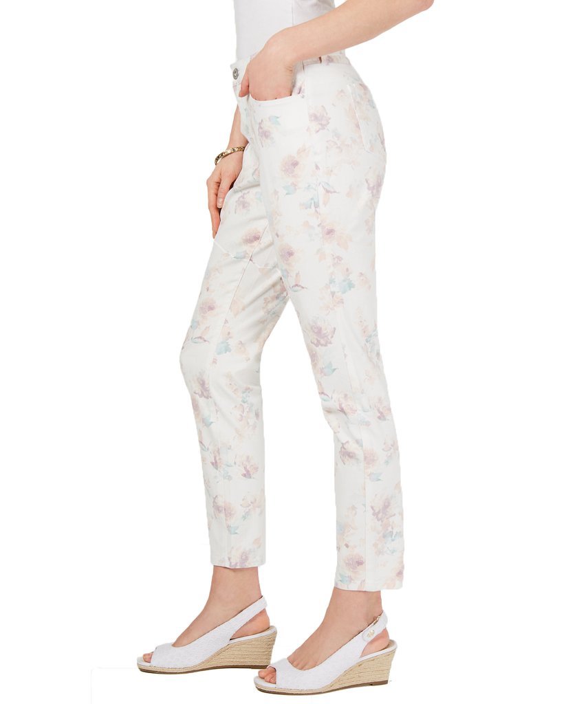 Style & Co Women Floral Print Skinny Jeans