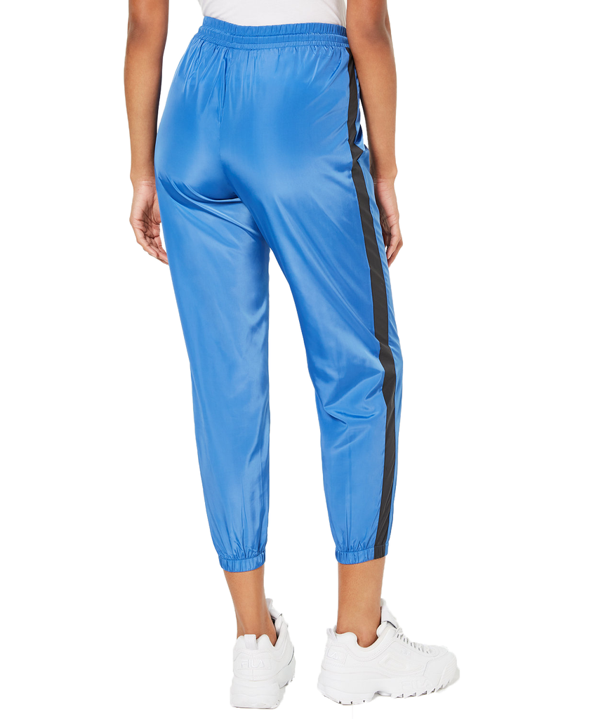 Waisted Women Parachute Cropped Jogger Pants