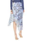 INC International Concepts Women Asymmetrical Printed Midi Skirt