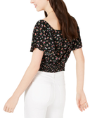 Gypsies & Moondust Women Printed Tie Front Blouse