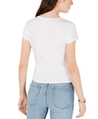 Ultra Flirt Women Cotton V Neck Baby T Shirt