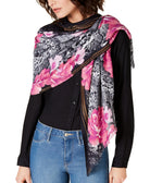INC International Concepts Scarf Python Print Rose Soft Wrap Pink