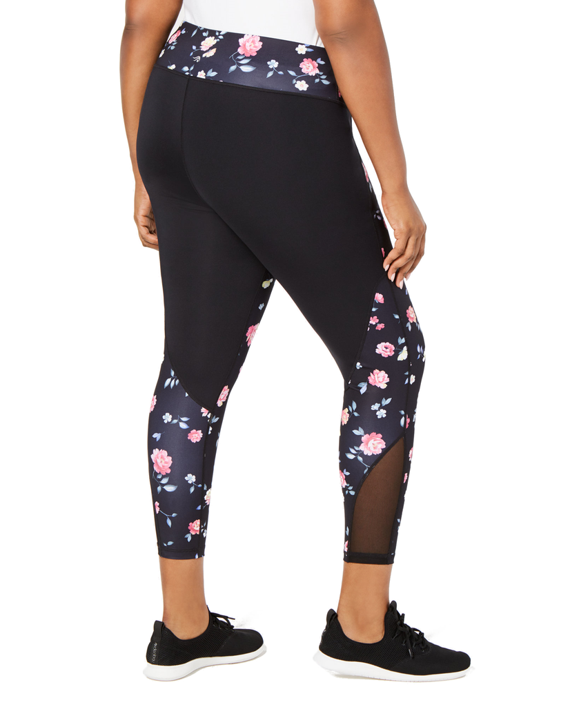 Ideology Women Plus Ditsy Floral Printed Leggings