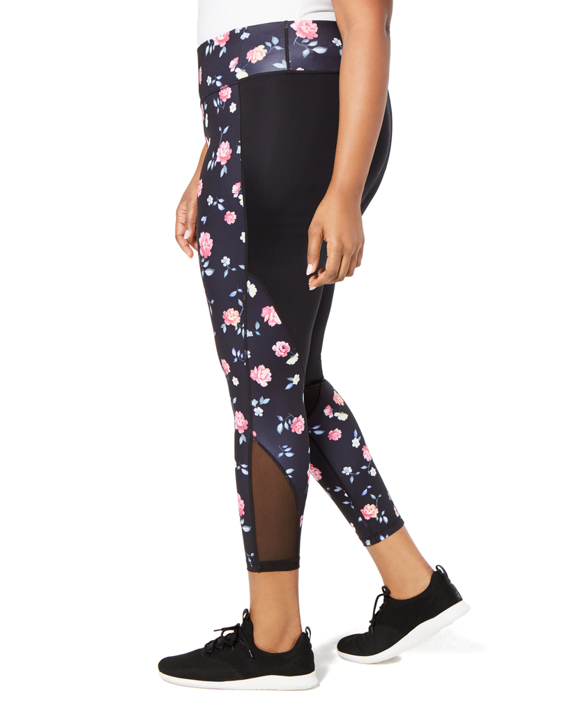 Ideology Women Plus Ditsy Floral Printed Leggings