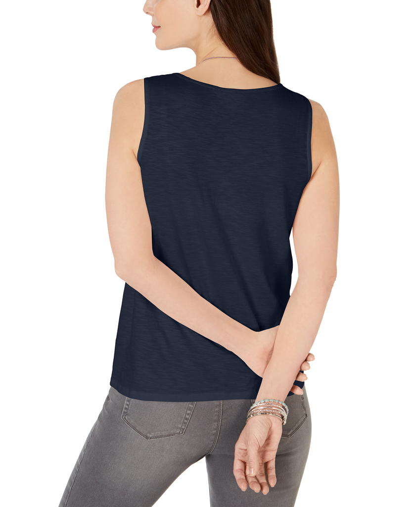 Style & Co Women Scrunch Front Tank Top