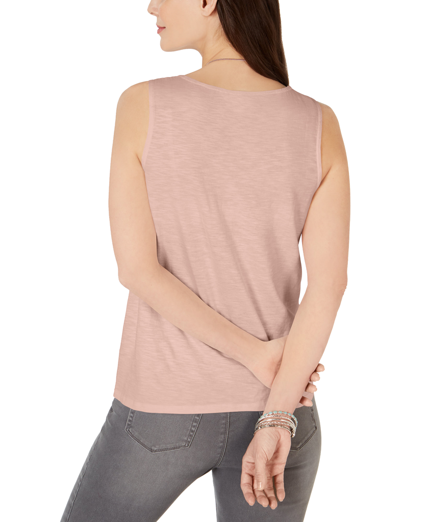 Style & Co Women Scrunch Front Tank Top