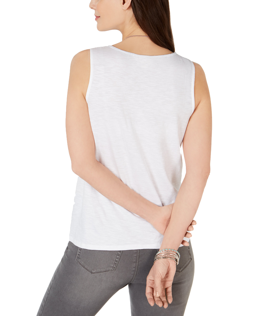 Style & Co Women Scrunch Front Tank Top