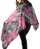 INC International Concepts Scarf Python Print Rose Soft Wrap