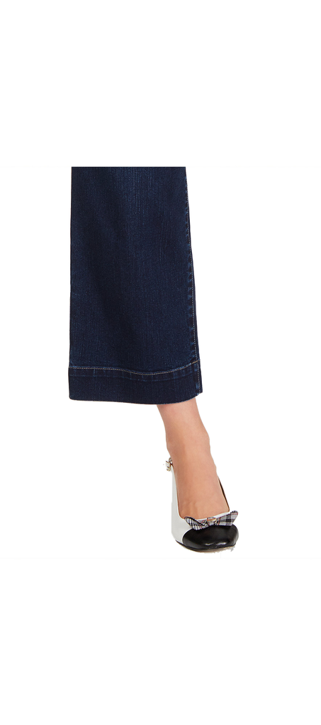 Charter Club High Rise Wide Leg Cropped Jeans