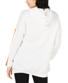 Waisted Women Oversized Reflective Tape Hoodie