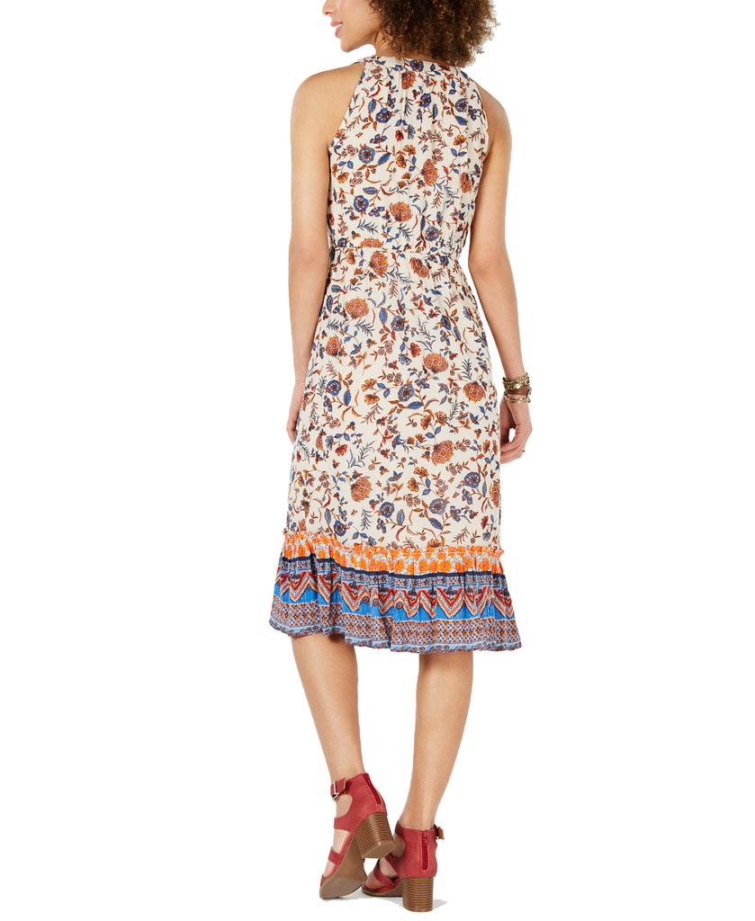 Style & Co Women Petite Paisley Flower Midi Dress