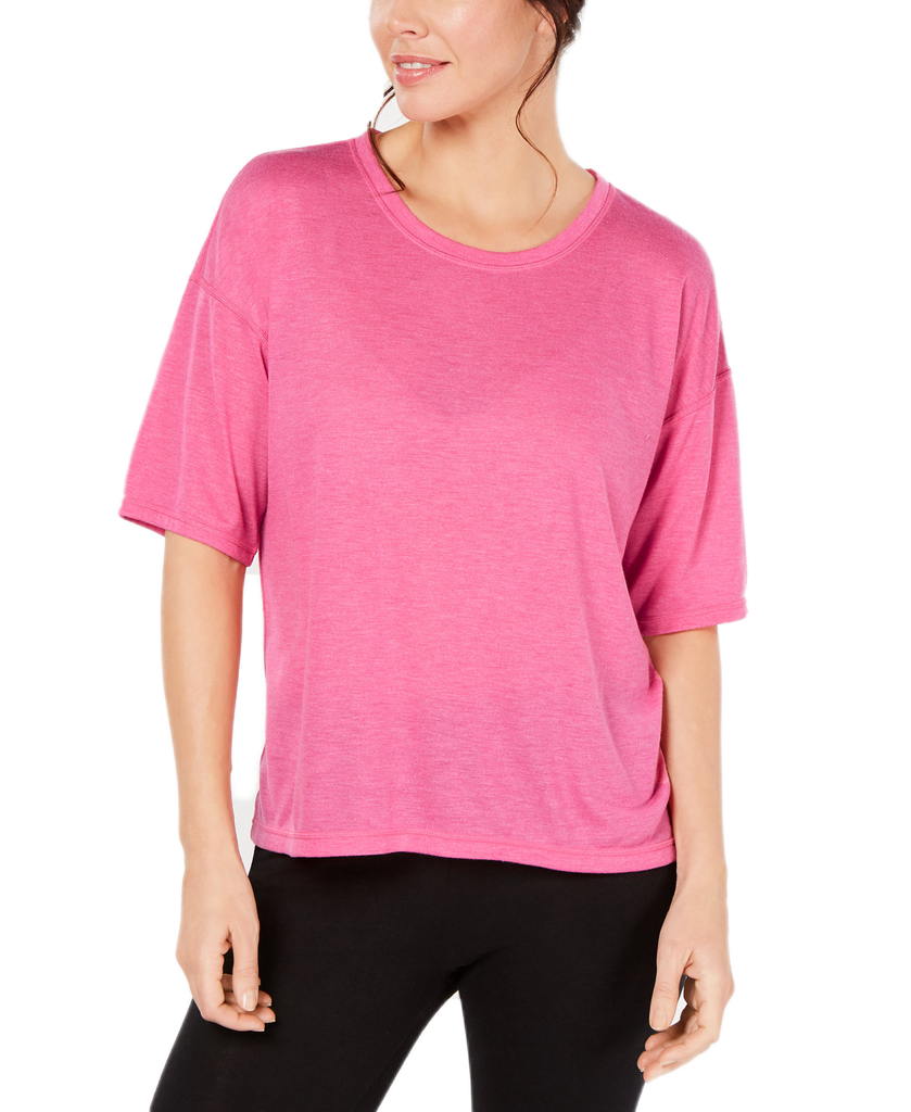 Calvin Klein Performance Women Split Back T Shirt Peony