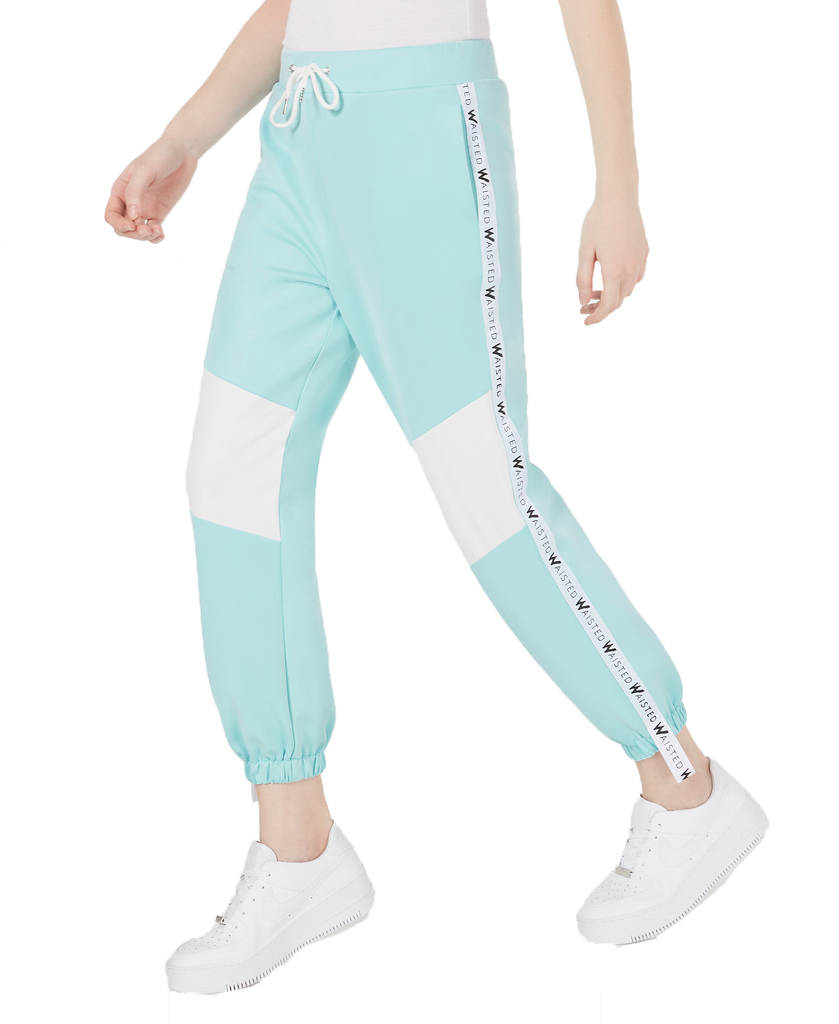 Waisted Women Colorblocked Jogger Pants