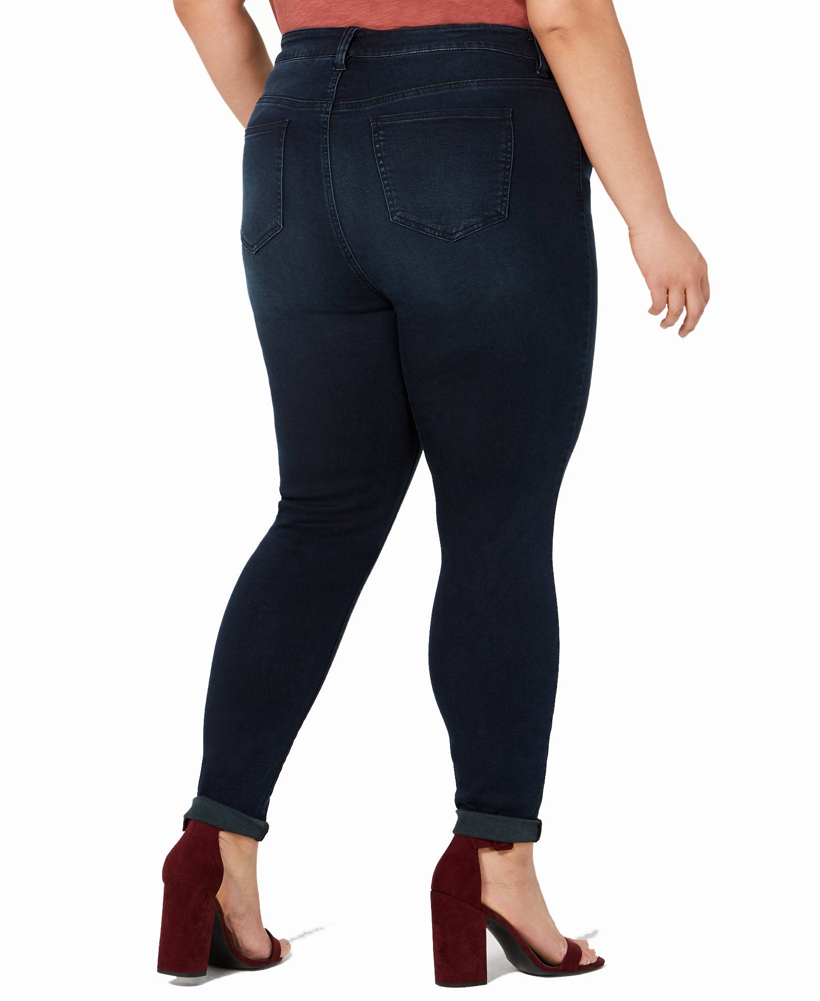 Celebrity Pink Women Plus High Rise Cropped Skinny Ankle Jeans