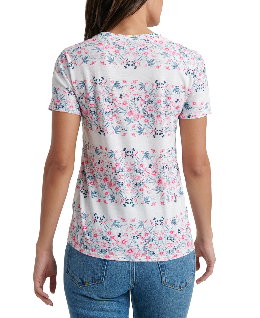 Lucky Brand Women Cotton Botanicals Print T Shirt