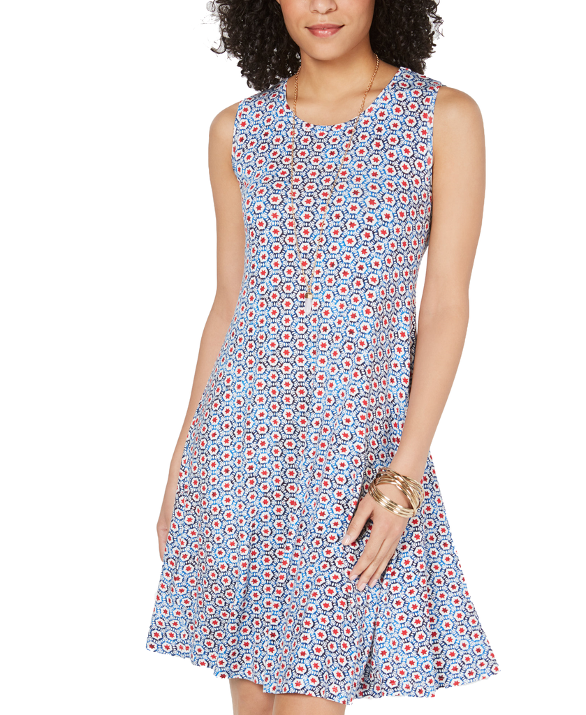 Style & Co Petite Printed Swing Dress