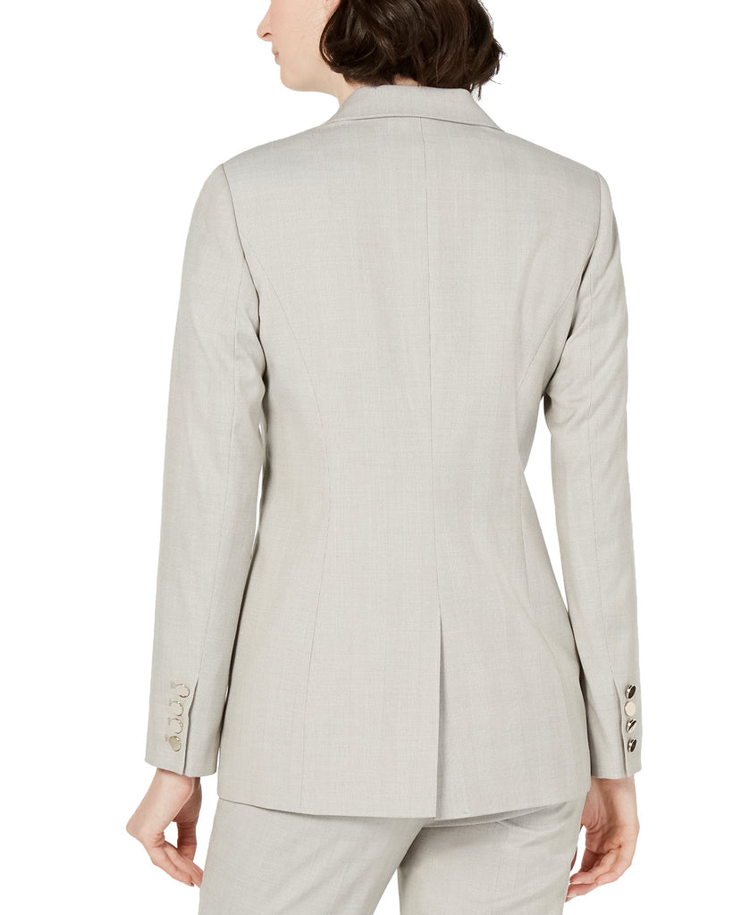 Calvin Klein Women Notched Lapel Single Button Blazer