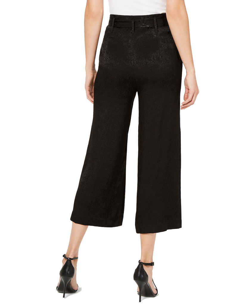 Calvin Klein Women Jacquard Cropped Wide Leg Pants