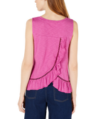 Maison Jules Women Ruffled Cross Over Back Top