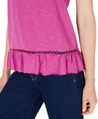 Maison Jules Women Ruffled Cross Over Back Top