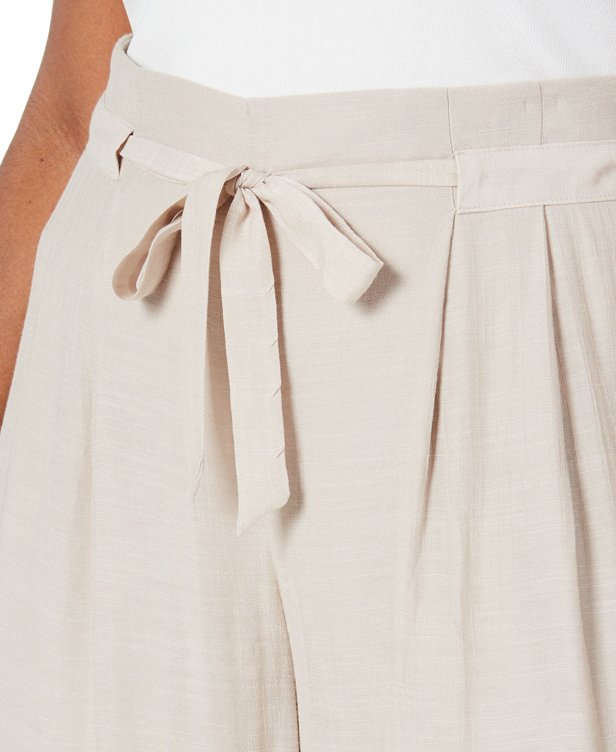 Nicola Women Plus Wide Leg Capri Pants
